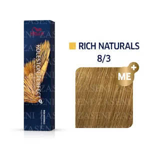 WELLA TINTE KOLESTON PERFECT ME+ RICH NATURALS 8/3 RUBIO CLARO DORADO 60ML