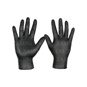 SIS GUANTES NITRILO NEGRO 100UDS TALLA M