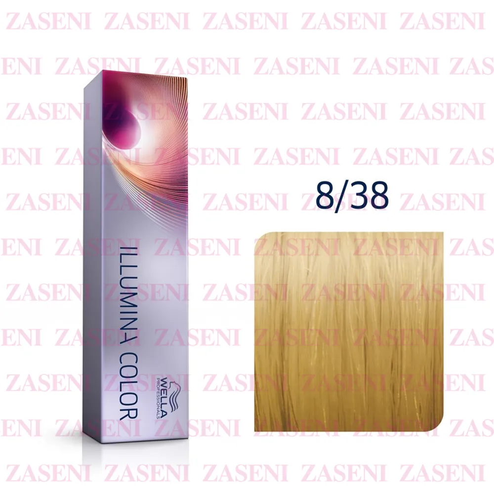 WELLA TINTE ILLUMINA COLOR 8/38 RUBIO CLARO DORADO PERLA 60ML