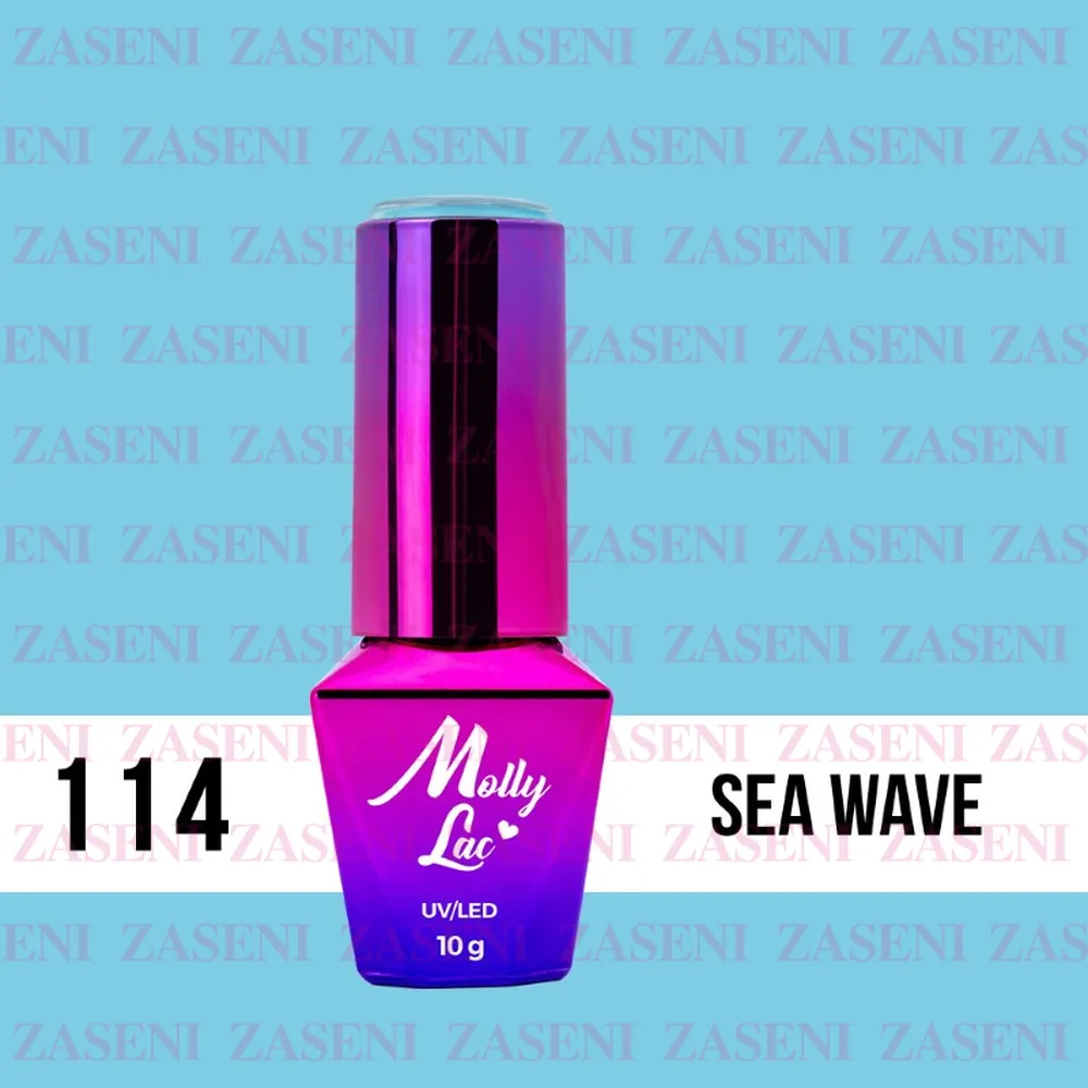 MOLLY LAC ESMALTE SEMIPERMANENTE BLUE SKY Nº 114 SEA WAVE 10ML