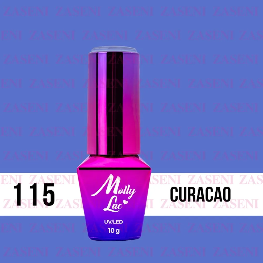 MOLLY LAC ESMALTE SEMIPERMANENTE BLUE SKY Nº 115 CURACAO 10ML