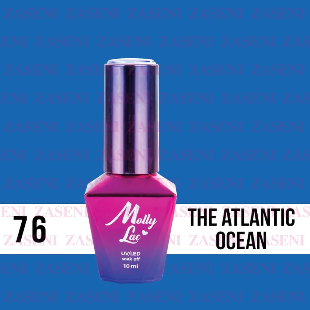 MOLLY LAC ESMALTE SEMIPERMANENTE BLUE SKY Nº 76 THE ATLANTIC OCEAN 10ML