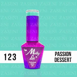 MOLLY LAC ESMALTE SEMIPERMANENTE YOGHURT Nº 123 PASSION DESSERT 10ML