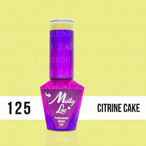 MOLLY LAC ESMALTE SEMIPERMANENTE YOGURT Nº 125 CITRINE CAKE 10ML