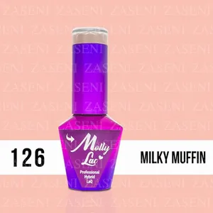 MOLLY LAC ESMALTE SEMIPERMANENTE YOGHURT Nº 126 MILKY MUFFIN 10ML