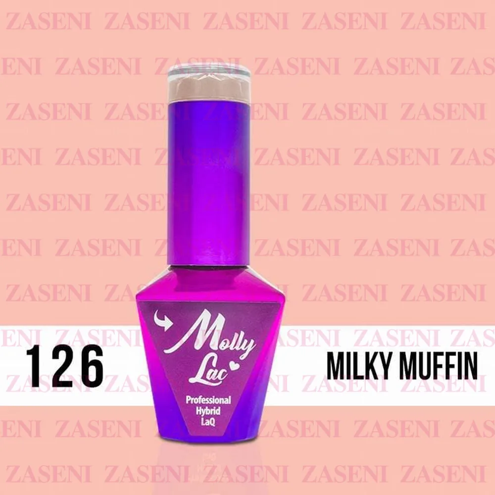 MOLLY LAC ESMALTE SEMIPERMANENTE YOGHURT Nº 126 MILKY MUFFIN 10ML