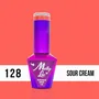 MOLLY LAC ESMALTE SEMIPERMANENTE NEONS Nº 128 SOUR CREAM 10ML