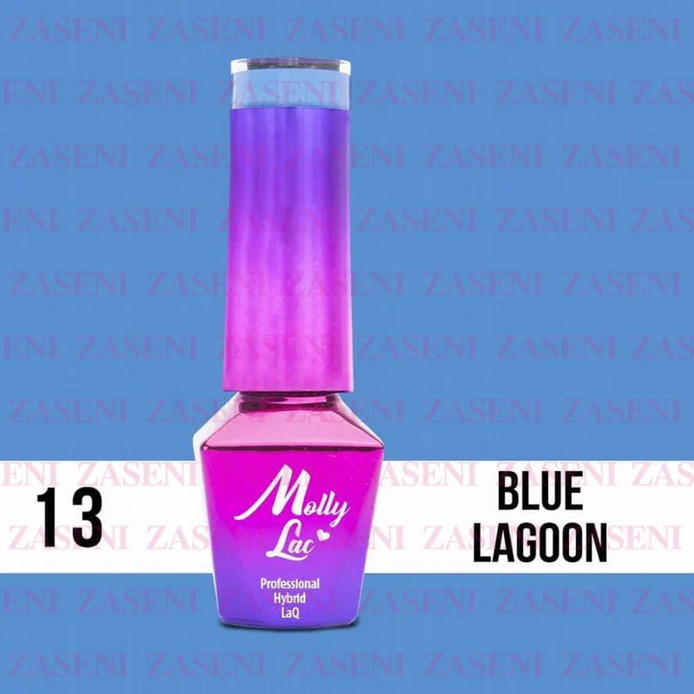 MOLLY LAC ESMALTE SEMIPERMANENTE COCKTAILS & DRINKS Nº 13 BLUE LAGOON 10ML