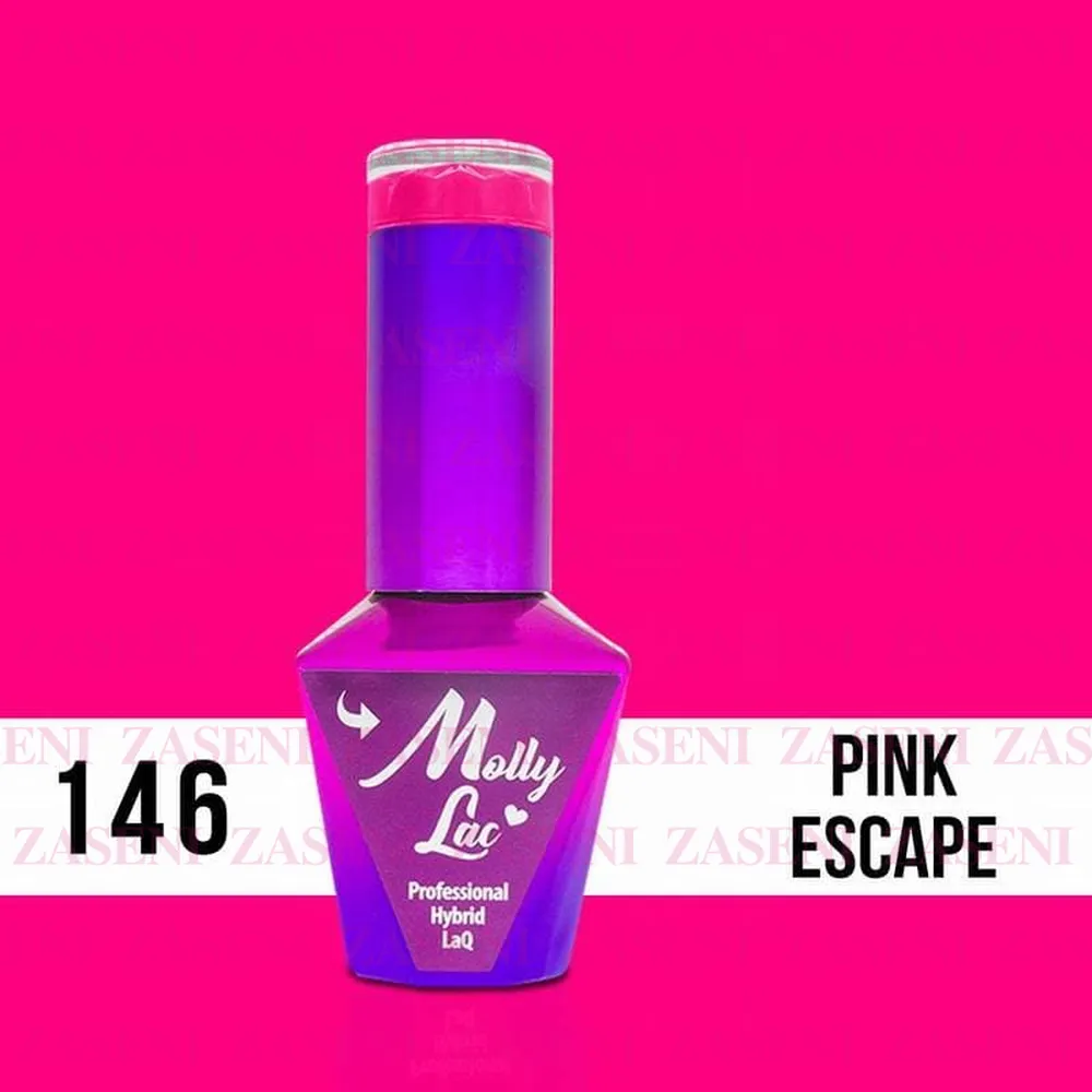 MOLLY LAC ESMALTE SEMIPERMANENTE FLAMINGO COLLECTION Nº 146 PINK ESCAPE 10ML