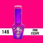 MOLLY LAC ESMALTE SEMIPERMANENTE FLAMINGO COLLECTION Nº 146 PINK ESCAPE 10ML