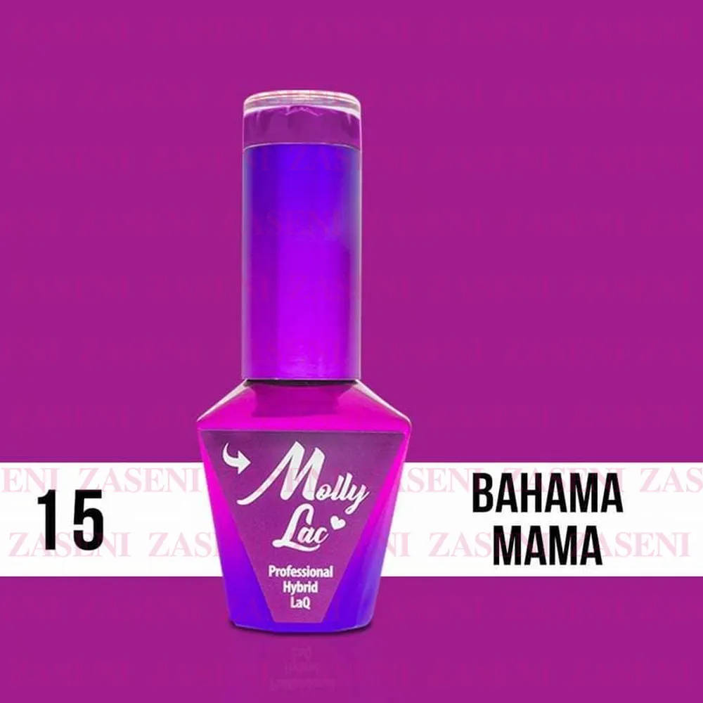 MOLLY LAC ESMALTE SEMIPERMANENTE COCKTAILS & DRINKS Nº 15 BAHAMA MAMA 10ML