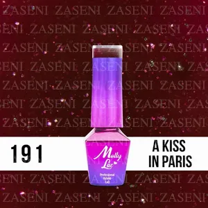 MOLLY LAC ESMALTE SEMIPERMANENTE HEARTS & KISSES Nº 191 A KISS IN PARIS 10ML