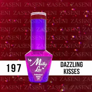 MOLLY LAC ESMALTE SEMIPERMANENTE HEARTS & KISSES Nº 197 DAZZLING KISSES 10ML