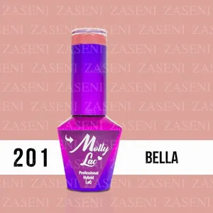 MOLLY LAC ESMALTE SEMIPERMANENTE SENSUAL Nº 201 BELLA 10ML