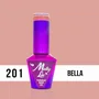 MOLLY LAC ESMALTE SEMIPERMANENTE SENSUAL Nº 201 BELLA 10ML