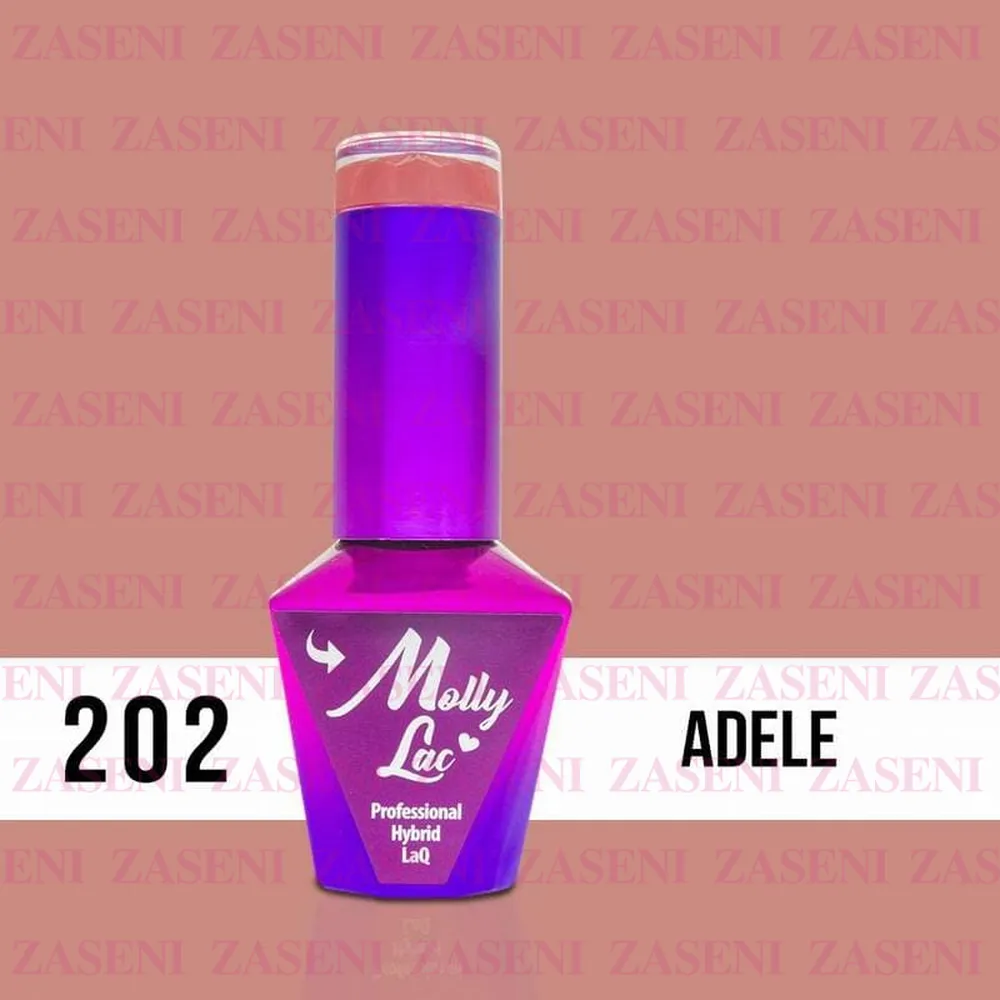 MOLLY LAC ESMALTE SEMIPERMANENTE SENSUAL Nº 202 ADELE 10ML