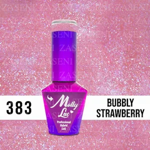 MOLLY LAC ESMALTE SEMIPERMANENTE WEDDING DREAM & CHAMPAGNE Nº 383 BUBBLY STRAWBERRY 10ML