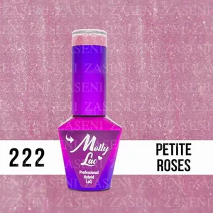 MOLLY LAC ESMALTE SEMIPERMANENTE WINTER CRYSTALIZE Nº 222 PETITE ROSES 10ML