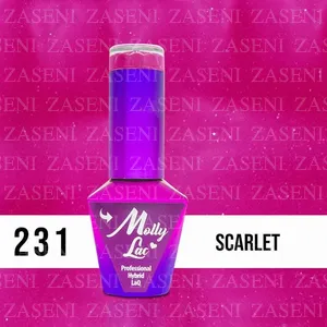 MOLLY LAC ESMALTE SEMIPERMANENTE GLOWING TIME Nº 231 SCARLET 10ML