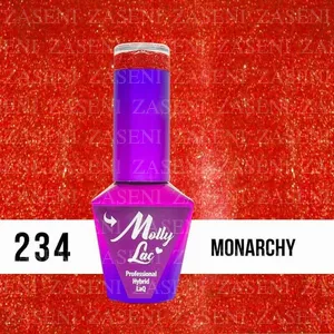 MOLLY LAC ESMALTE SEMIPERMANENTE GLOWING TIME Nº 234 MONARCHY 10ML