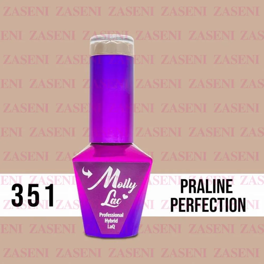 MOLLY LAC ESMALTE SEMIPERMANENTE CHOCO DREAMS Nº 351 PRALINE PERFECTION 10ML