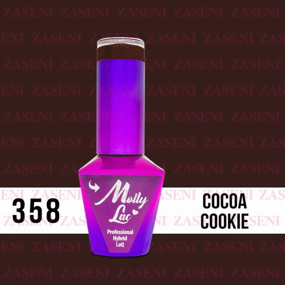 MOLLY LAC ESMALTE SEMIPERMANENTE CHOCO DREAMS Nº 358 COCOA COOKIE 10ML