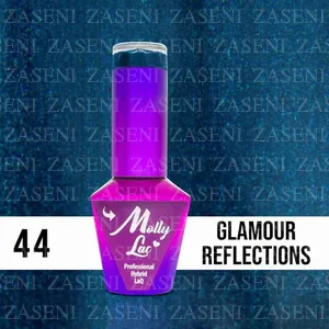 MOLLY LAC ESMALTE SEMIPERMANENTE ELITE WOMAN Nº 44 GLAMOUR REFLECTIONS 10ML