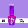 MOLLY LAC ESMALTE SEMIPERMANENTE GLAMOUR WOMAN Nº 05 VIOLET ROOM 10ML