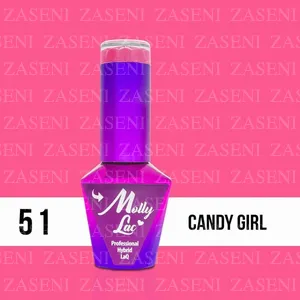 MOLLY LAC ESMALTE SEMIPERMANENTE INSPIRED BY YOU Nº 51 CANDY GIRL 10ML