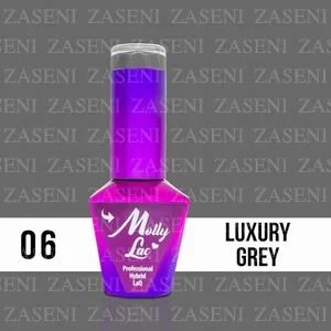 MOLLY LAC ESMALTE SEMIPERMANENTE GLAMOUR WOMAN Nº 6 LUXURY GREY 10ML