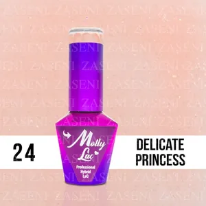 MOLLY LAC ESMALTE SEMIPERMANENTE WEDDING COLLECTION Nº 24 DELICATE PRINCESS 10ML