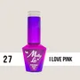 MOLLY LAC ESMALTE SEMIPERMANENTE WEDDING COLLECTION Nº 27 I LOVE PINK 10ML