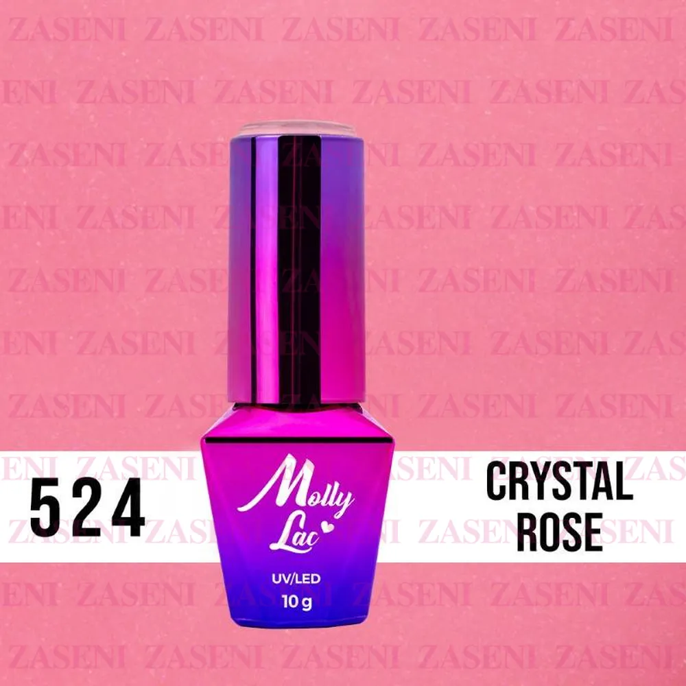 MOLLY LAC ESMALTE SEMIPERMANENTE I'M THE NUDE LOVER Nº 524 CRYSTAL ROSE 10ML