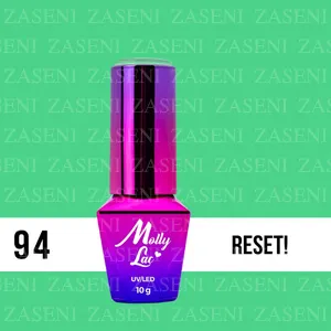 MOLLY LAC ESMALTE SEMIPERMANENTE GREEN PARTY Nº 94 RESET! 10ML