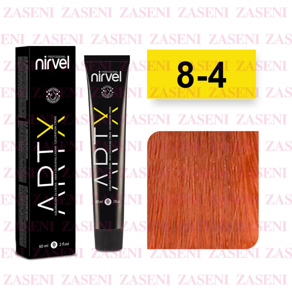 NIRVEL TINTE ARTX 8-4 RUBIO CLARO COBRE 60ML