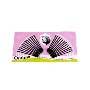 ONDINA HORQUILLA CLIP NEGRA 24UDS 50MM