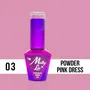 MOLLY LAC ESMALTE SEMIPERMANENTE GLAMOUR WOMAN Nº 03 POWDER PINK DRESS 10ML