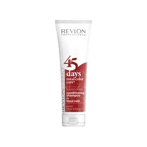 REVLON 45 DAYS CHAMPÚ 2 EN 1 BRAVE REDS ROJO 275ML