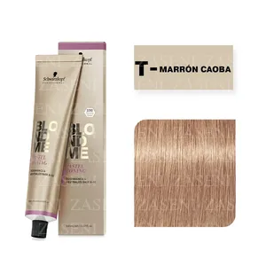 SCHWARZKOPF BLONDME CREMA MATIZADORA TONIFICANTE Y NEUTRALIZANTE T - MARRÓN CAOBA 60ML