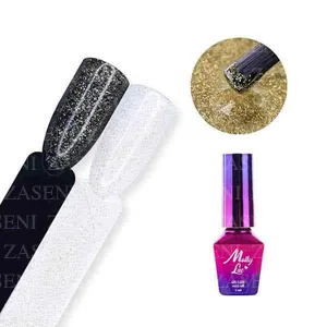 MOLLY LAC ESMALTE SEMIPERMANENTE HOLLYWOOD TOP PURPURINA GOLD 5ML