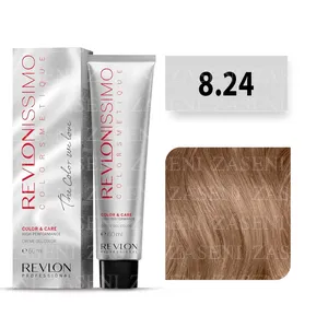 REVLON TINTE REVLONISSIMO COLORSMETIQUE COLOR & CARE Nº 8.24 RUBIO CLARO PERLADO COBRIZO 60ML