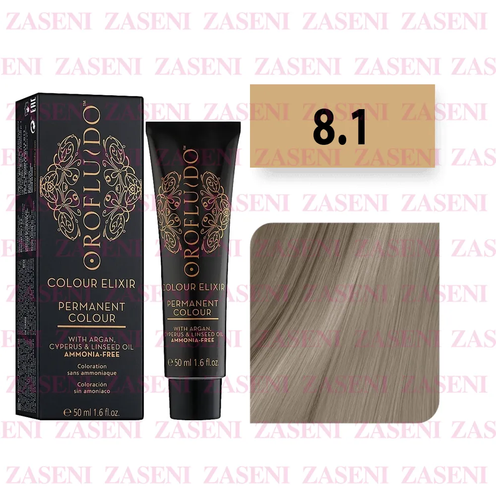 OROFLUIDO TINTE COLOUR ELIXIR Nº 8.1 RUBIO CLARO CENIZA 50ML