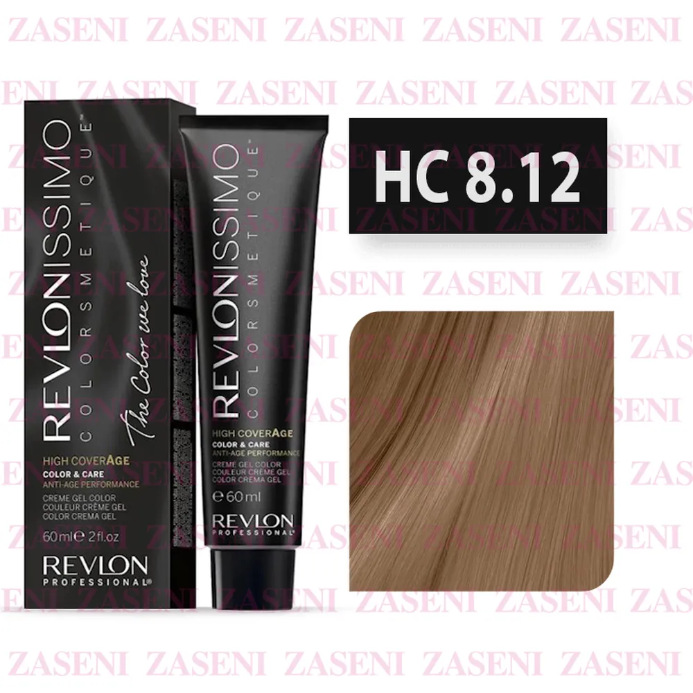 REVLON TINTE REVLONISSIMO COLORSMETIQUE HIGH COVERAGE Nº 8.12 RUBIO CLARO ESCARCHADO 60ML