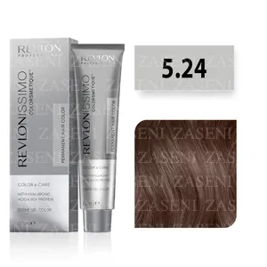 REVLON TINTE REVLONISSIMO COLOR & CARE Nº 5.24 CASTAÑO CLARO PERLADO COBRIZO 60ML