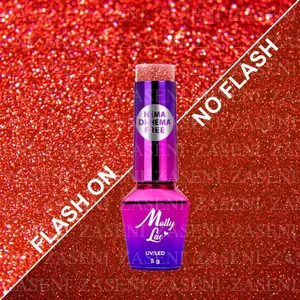 MOLLY LAC ESMALTE SEMIPERMANENTE FLASHING LIGHTS Nº 645 QUEEN OF LOVE 5ML