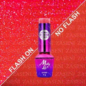 MOLLY LAC ESMALTE SEMIPERMANENTE FLASHING LIGHTS Nº 643 WOW GIRL! 5ML