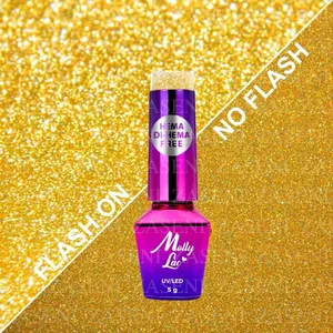 MOLLY LAC ESMALTE SEMIPERMANENTE FLASHING LIGHTS Nº 641 CARIBBEAN CRUSH 5ML