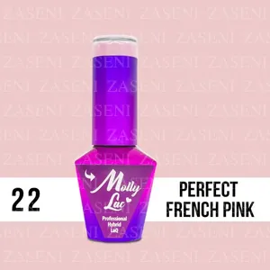 MOLLY LAC ESMALTE SEMIPERMANENTE WEDDING COLLECTION Nº 22 PERFECT FRENCH PINK 10ML