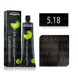 L'ORÉAL TINTE INOA Nº 5.18 CASTAÑO CLARO CENIZA MOKA 60ML