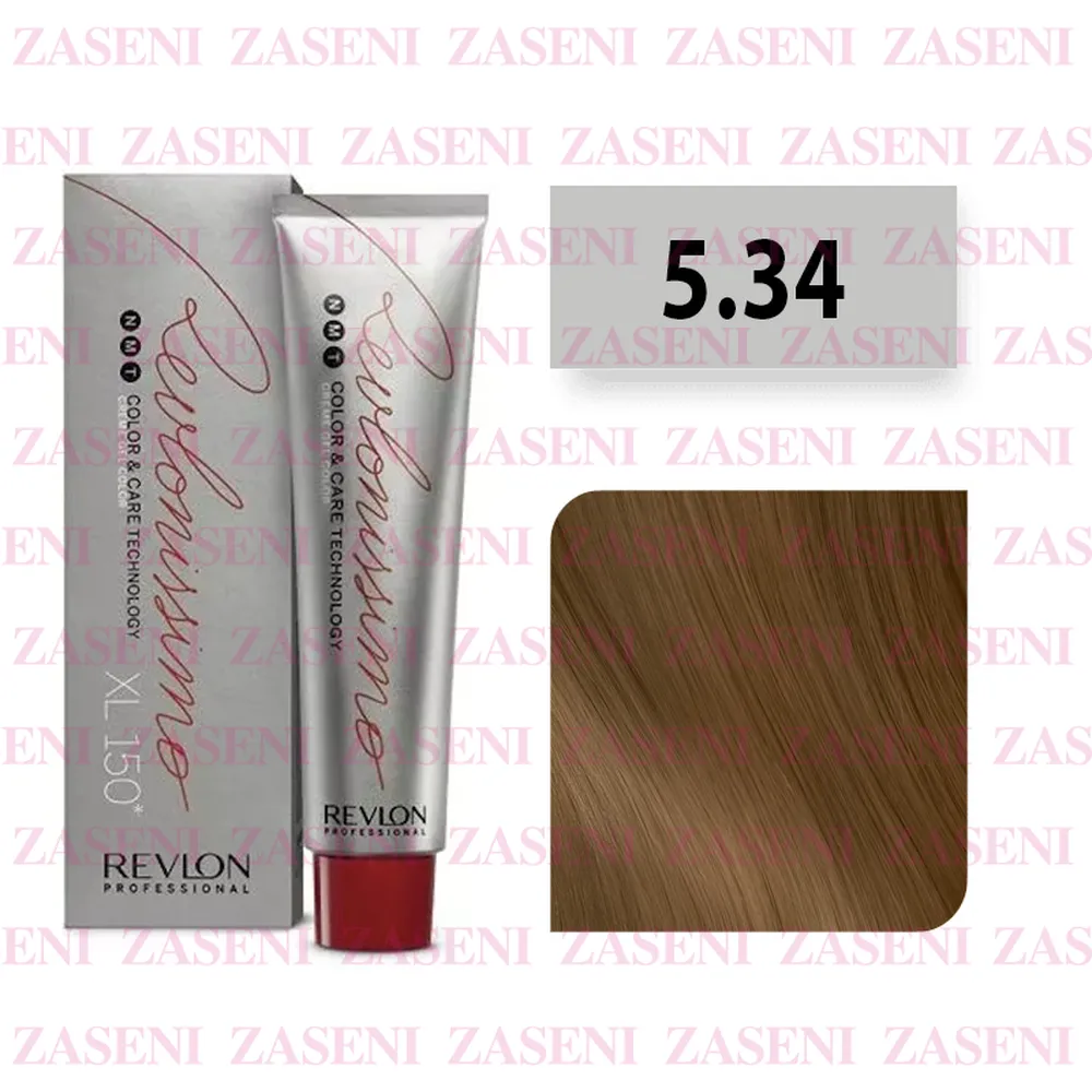 REVLON TINTE REVLONISSIMO COLOR & CARE Nº 5.34 CASTAÑO CLARO DORADO COBRIZO 50ML